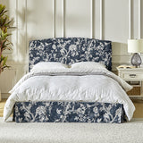 Amadeus Upholstered Platform Bed with Washable Slipcover for Bedroom