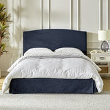 Amadeus Upholstered Platform Bed with Washable Slipcover for Bedroom