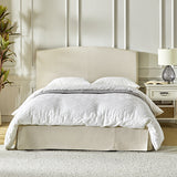 Amadeus Upholstered Platform Bed with Washable Slipcover for Bedroom
