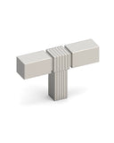 DESIGN3909 Matte Black Cabinet Knobs – Square Bar Hardware for Drawers, Cupboards & Closets