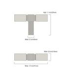 DESIGN3909 Matte Black Cabinet Knobs – Square Bar Hardware for Drawers, Cupboards & Closets