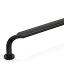DESIGN2028 Matte Black Cabinet Pulls | Warm Minimalist Flat Handles, Heavy-Duty Feel, 5"