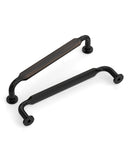 DESIGN2028 Matte Black Cabinet Pulls | Warm Minimalist Flat Handles, Heavy-Duty Feel, 5"