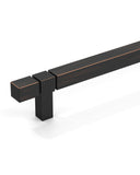 DESIGN3909 Champagne Bronze Cabinet Pulls | Square Cabinet Handles for Cabinets & Drawers
