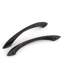 DESIGN2554 Brushed Gold Cabinet Pulls – Modern Luxe, Twisted Bar & Arched Bow for Modern Kitchen