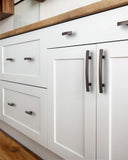 DESIGN3046 Brushed Gold Cabinet Handles | Sleek, Durable, and Easy to Install for Cabinets, Drawers & Closets