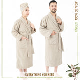 American Soft Linen, 100% Cotton Robes for Women and Men, Soft Lightweight Unisex Couple Turkish Bathrobes Wholesale