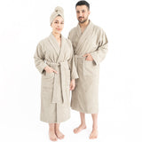American Soft Linen, 100% Cotton Robes for Women and Men, Soft Lightweight Unisex Couple Turkish Bathrobes Wholesale