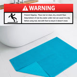 American Soft Linen 100% Cotton Bath Mat Rugs, 17x24 inches with Silicone Backing, Soft Absorbent Grip-Enhanced Bath Mats for Bathroom - 50 Set Case Pack