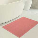 American Soft Linen 100% Cotton Bath Mat Rugs, 17x24 inches with Silicone Backing, Soft Absorbent Grip-Enhanced Bath Mats for Bathroom - 50 Set Case Pack