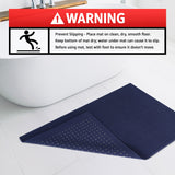 American Soft Linen 100% Cotton Bath Mat Rugs, 17x24 inches with Silicone Backing, Soft Absorbent Grip-Enhanced Bath Mats for Bathroom