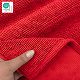 American Soft Linen 100% Cotton Bath Mat Rugs, 17x24 inches with Silicone Backing, Soft Absorbent Grip-Enhanced Bath Mats for Bathroom