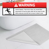 American Soft Linen 100% Cotton Bath Mat Rugs, 17x24 inches with Silicone Backing, Soft Absorbent Grip-Enhanced Bath Mats for Bathroom