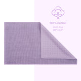 American Soft Linen 100% Cotton Bath Mat Rugs, 17x24 inches with Silicone Backing, Soft Absorbent Grip-Enhanced Bath Mats for Bathroom - 50 Set Case Pack