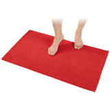 American Soft Linen 100% Cotton Bath Mat Rugs, 17x24 inches with Silicone Backing, Soft Absorbent Grip-Enhanced Bath Mats for Bathroom - 50 Set Case Pack