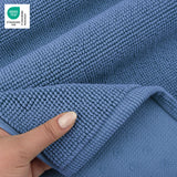 American Soft Linen 100% Cotton Bath Mat Rugs, 17x24 inches with Silicone Backing, Soft Absorbent Grip-Enhanced Bath Mats for Bathroom - 50 Set Case Pack