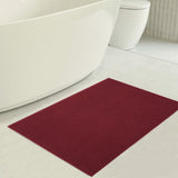 American Soft Linen 100% Cotton Bath Mat Rugs, 20x34 inches with Silicone Backing, Soft Absorbent Grip-Enhanced Bath Mats for Bathroom
