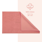 American Soft Linen 100% Cotton Bath Mat Rugs, 20x34 inches with Silicone Backing, Soft Absorbent Grip-Enhanced Bath Mats for Bathroom - 35 Set Case Pack