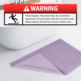 American Soft Linen 100% Cotton Bath Mat Rugs, 20x34 inches with Silicone Backing, Soft Absorbent Grip-Enhanced Bath Mats for Bathroom