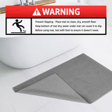 American Soft Linen 100% Cotton Bath Mat Rugs, 20x34 inches with Silicone Backing, Soft Absorbent Grip-Enhanced Bath Mats for Bathroom