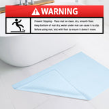 American Soft Linen 100% Cotton Bath Mat Rugs, 20x34 inches with Silicone Backing, Soft Absorbent Grip-Enhanced Bath Mats for Bathroom - 35 Set Case Pack