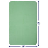 American Soft Linen Fluffy Foamed Bath Rug, 21x32 inches Bath Rugs for Bathroom, 100% Polyester Upper Fluffy Surface and Grip Enhanced Base - 18 Set Case Pack