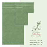 American Soft Linen 3 Piece 100% Cotton Extra Fluffy and Soft, Luxury Turkish Towel Set with 20 Different Colors