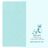 American Soft Linen 100% Cotton Turkish Towels for Bathroom, 4 Pack Bath Towel Set,  Super Soft, Extra Large Bath Towels