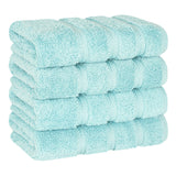 American Soft Linen 100%  Cotton Turkish Towels, 4 Pack Hand Towel Set, Super Soft, Absorbent, Quick Dry Premium Towels