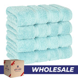 4 Piece 100% Cotton Turkish Towels, Hand Towel Set, Soft, Absorbent, Quick Dry - 28 Set Case Pack
