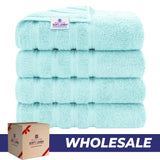 4 Piece 100% Cotton Turkish Bath Towel - 6 Set Case Pack