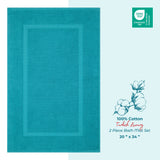 American Soft Linen Bekos 100% Cotton Bath Mat Set, 2 Piece 20x34 inches Wholesale Bath Rugs for Bathroom