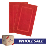 American Soft Linen Bekos 100% Cotton Bath Mat Set, 2 Piece 20x34 inches Wholesale Bath Rugs for Bathroom