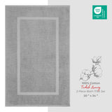 American Soft Linen Bekos 100% Cotton Bath Mat Set, 2 Piece 20x34 inches Wholesale Bath Rugs for Bathroom