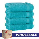 American Soft Linen Bekos 100% Cotton Turkish 4-Piece Hand Towel Sets, Wholesale Luxury Hand Towels