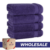 American Soft Linen Bekos 100% Cotton Turkish 4-Piece Hand Towel Sets, Wholesale Luxury Hand Towels