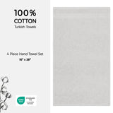 American Soft Linen Bekos 100% Cotton Turkish 4-Piece Hand Towel Sets, Wholesale Luxury Hand Towels