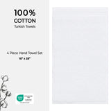 American Soft Linen Bekos 100% Cotton Turkish 4-Piece Hand Towel Sets, Wholesale Luxury Hand Towels