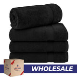 American Soft Linen Bekos 100% Cotton Turkish 4-Piece Bath Towel Sets, Wholesale Luxury Bath Towels
