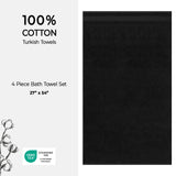 American Soft Linen Bekos 100% Cotton Turkish 4-Piece Bath Towel Sets, Wholesale Luxury Bath Towels