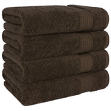 American Soft Linen Bekos 100% Cotton Turkish 4-Piece Bath Towel Sets, Wholesale Luxury Bath Towels