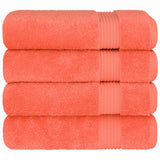 American Soft Linen Bekos 100% Cotton Turkish 4-Piece Bath Towel Sets, Wholesale Luxury Bath Towels