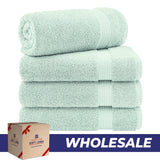 American Soft Linen Bekos 100% Cotton Turkish 4-Piece Bath Towel Sets, Wholesale Luxury Bath Towels