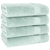 American Soft Linen Bekos 100% Cotton Turkish 4-Piece Bath Towel Sets, Wholesale Luxury Bath Towels