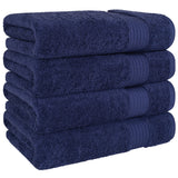 American Soft Linen Bekos 100% Cotton Turkish 4-Piece Bath Towel Sets, Wholesale Luxury Bath Towels