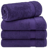 American Soft Linen Bekos 100% Cotton Turkish 4-Piece Bath Towel Sets, Wholesale Luxury Bath Towels