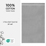 American Soft Linen Bekos 100% Cotton Turkish 4-Piece Bath Towel Sets, Wholesale Luxury Bath Towels