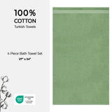 American Soft Linen Bekos 100% Cotton Turkish 4-Piece Bath Towel Sets, Wholesale Luxury Bath Towels