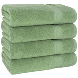 American Soft Linen Bekos 100% Cotton Turkish 4-Piece Bath Towel Sets, Wholesale Luxury Bath Towels