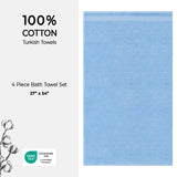 American Soft Linen Bekos 100% Cotton Turkish 4-Piece Bath Towel Sets, Wholesale Luxury Bath Towels